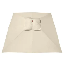Anndora Sonnenschirm 4x4m Eckig Natural Winddach UV-Schutz - Natural -Deutschland Garten Zier Verkaufs-Shop 40daf908341ebd5d6d247c2e4995c730