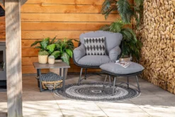 Garden Impressions Logan Relaxsessel Mit Fußbank Schwarz -Deutschland Garten Zier Verkaufs-Shop 40db8cb91f4ac0ce4680f18cdb4fe011