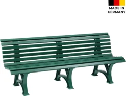 BLOME Sitzbank Borkum – Gartenbank Für Garten, Balkon, Terrasse, Parkbank In Moosgrün, 4-Sitzer, Germany -Deutschland Garten Zier Verkaufs-Shop 418fadd7c4954759816b55e60984d14a