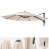 Sonnenschirmbezug MCW-A96, 8 Streben Rund Ø3,5m 220g/m² Polyester, Ersatz-Bezug Z.B. Für Ampelschirm HWC-A96 Creme