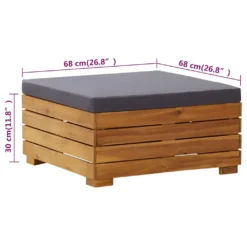 VidaXL Gartentisch Und Hocker Mit Kissen Massivholz Akazie -Deutschland Garten Zier Verkaufs-Shop 42915c4bd476c00e83cba0fe2c03d6c8