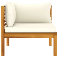 VidaXL 3-Sitzer-Gartensofa Mit Creme Kissen Massivholz Akazie -Deutschland Garten Zier Verkaufs-Shop 42a7dfbb895907120998df56491404d9