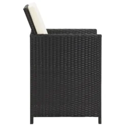 VidaXL Gartenstühle 4 Stk. Poly Rattan Schwarz -Deutschland Garten Zier Verkaufs-Shop 42ab2c9d1fdd97274c88b84a8ef4bb29