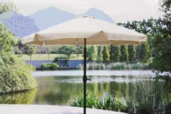 Linder Exclusiv Sonnenschirm, Gartenschirm Ø 300 Cm,mit Kurbel, Beige -Deutschland Garten Zier Verkaufs-Shop 42cf2fb9d9fed6eca9e6b486a5905e32