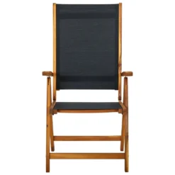 VidaXL Gartenstühle 2 Stk. Akazie Massivholz Und Textilene -Deutschland Garten Zier Verkaufs-Shop 42d3bff41316a8f68fc9fa600c5c186f