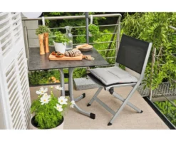 Tesoro Gartenstuhl, Klappbar, Silber -Deutschland Garten Zier Verkaufs-Shop 4315f2c2a853859c020b563808b46f75