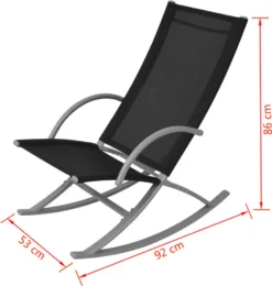 VidaXL Garten-Schaukelstühle 2 Stk. Stahl Und Textiline Schwarz -Deutschland Garten Zier Verkaufs-Shop 4451c5bcce4cc84de35e754d21b4203e