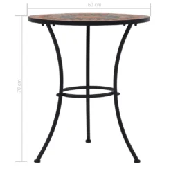 VidaXL Mosaik-Bistrotisch Orange / Grau 60 Cm Keramik -Deutschland Garten Zier Verkaufs-Shop 445a9ffe3aebf80a0bcf90fb5a0bb0d3