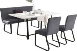 HOMEXPERTS Bank TILDA B 160, H 92, T 59 Cm Grau -Deutschland Garten Zier Verkaufs-Shop 4513467328cb9f14e457a1d7406caa1a