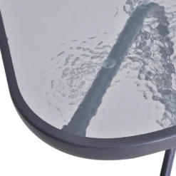 Outsunny Gartentisch Bistrotisch Balkontisch Garten Beistelltisch Bistrotisch Gartenmöbel Mit Glasplatte Schirmloch Hartglas + Metall Carbongrau 140 X 80 X 70 Cm -Deutschland Garten Zier Verkaufs-Shop 454a721f32c82f63dff9faffa68b3692