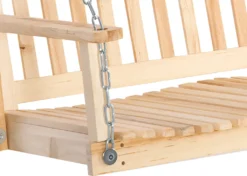 Outsunny Gartenschaukel Für 2 Personen Schaukelbank Hängebank Massivholz Patio Terrasse Hinterhof Natur 117 X 69 X 60 Cm -Deutschland Garten Zier Verkaufs-Shop 45658fc962448d711773cdcdb4ad5de8