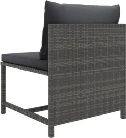 VidaXL 6-tlg. Garten-Lounge-Set Mit Kissen Poly Rattan Grau -Deutschland Garten Zier Verkaufs-Shop 45cd3db87a75e97ffd9ec4f11b3974f4
