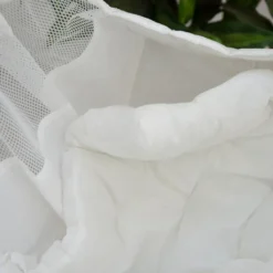 DuneDesign Babyhängematte Baby-Feder-Wiege Mit Spreizstab Befestigungsset | 100% Baumwolle Naturstoff | Kinderhängematte Hängewiege | Babyschaukel In Weiß | Balstbarkeit Max. 15KG -Deutschland Garten Zier Verkaufs-Shop 4689614fa5a7a300641dbbec61a18b68