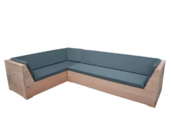 Wood4you - Lounge Set 6 Bankirai 250cm/250cm Inkl Kissen