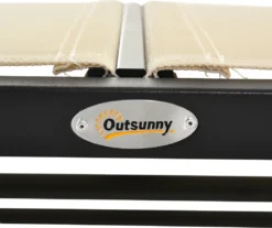 Outsunny Schaukelstuhl 2-Sitzer Gartenbank Gartenschaukel Sitzbank Parkbank Metall Gartenmöbel Schwarz+Beige 120 X 70 X 85 Cm 16 Outsunny Schaukelstuhl 2-Sitzer Gartenbank Gartenschaukel Sitzbank Parkbank Metall Gartenmöbel Schwarz+Beige 120 X 70 X 85 Cm -Deutschland Garten Zier Verkaufs-Shop 46fe7aa765e795bdf9132f6569ac9dab