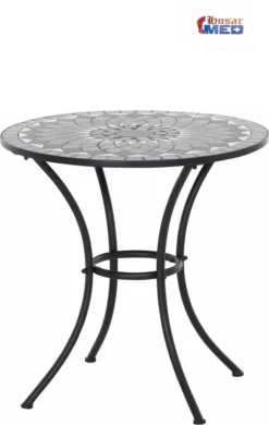 Como Tisch Rund Ø 60cm Schwarz / Mosaikoptik -Deutschland Garten Zier Verkaufs-Shop 478e61293bff066d825e223c2b3abba2