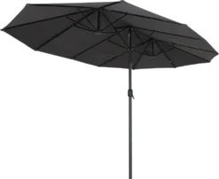 Zelsius Sonnenschirm | Doppelsonnenschirm Mit Handkurbel | 460x270 Cm -Deutschland Garten Zier Verkaufs-Shop 47fbf89044ddd4fdbd04560bf6943628