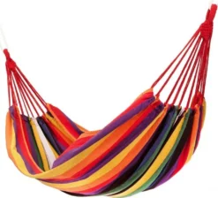 MODERN HOME Hängematte Doppelhängematte Für 1-2 Personen Outdoor Baumwolle Tragbar Garten Camping Hängematte Belastbarkeit 150kg Rainbow Geeignet Für Reise XXL GW-906 -Deutschland Garten Zier Verkaufs-Shop 49644f288bb8f6c1e9141090d7d7d695