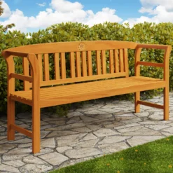 Casaria Gartenbank Rose Wetterfest 3-Sitzer Eukalyptus Holz FSC®-zertifiziert 320kg Belastbar158x43x82cm Balkon Terrassen Bank Holzbank -Deutschland Garten Zier Verkaufs-Shop 4a162d02f619eaf0a2373b4b141bbbf2