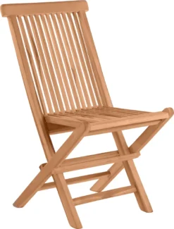 Möbilia Gartenstuhl 2er-Set Aus Teak Holz | Klappbar | B 47 X T 57 X H 89 Cm | Natur | 11020003 | Serie GARTEN -Deutschland Garten Zier Verkaufs-Shop 4b11524b245e3d3203f52710d13e78b7