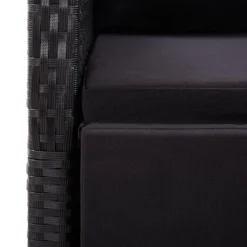 VidaXL Garten-Liegestuhl Mit Auflage Poly Rattan Schwarz -Deutschland Garten Zier Verkaufs-Shop 4c793b434b20ee2888f7cc8234419781