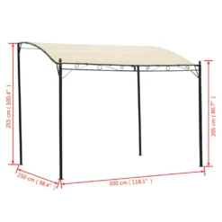 VidaXL Pavillon Stoff Cremeweiß -Deutschland Garten Zier Verkaufs-Shop 4caace8fe90e2bee3580d85c653625e1