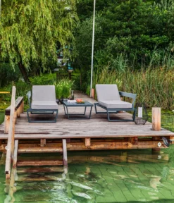 Dehner Gartenlounge Bellevue Inkl. Polster, 3-teilig, Aluminium/Polyester/Polyurethan, Dunkelgrau/hellgrau -Deutschland Garten Zier Verkaufs-Shop 4cd44964bb3cfa6b012b2bcc0a593394