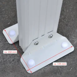 HOME DELUXE - Terrassenüberdachung 618 X 303 X 226 / 278 Cm Weiß Terrassendach Überdachung Carport -Deutschland Garten Zier Verkaufs-Shop 4d059cde9bd49dbd4ae81af20c6d9df3