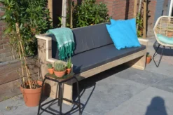 Wood4You Gartenbank Holz "Zeeland" - Wetterfest Massivholz Rustikal - Holzbank Sitzbank Balkonmöbel Terassenmöbel Ohne Kissen - DIY Baumbank Mit Lehne - Gerüstholz -Deutschland Garten Zier Verkaufs-Shop 4d2417ae73cf1c2a56033e45a92aecec