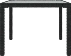 VidaXL Gartentisch Schwarz 190x90x75 Cm Gehärtetes Glas Poly Rattan -Deutschland Garten Zier Verkaufs-Shop 4e8952a161897df8d5a7b810c7d4630a