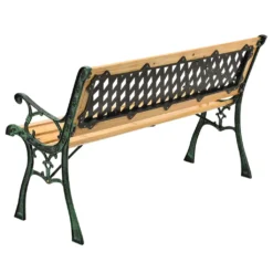 Juskys Gartenbank Pisa – 2-Sitzer Holzbank Mit Armlehnen & Rückenlehne – Wetterfeste Sitzbank 122x54x73 Cm - Seitenelemente Aus Gusseisen -Deutschland Garten Zier Verkaufs-Shop 4f882f84ea1ed2b502f40fd17fe7ab49