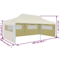VidaXL Pop-Up-Partyzelt Faltbar Creme 3×6 M -Deutschland Garten Zier Verkaufs-Shop 4fd7d8a22d28fe3ba99907e65fa7bbf9