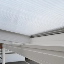 HOME DELUXE - Terrassenüberdachung 618 X 303 X 226 / 278 Cm Weiß Terrassendach Überdachung Carport -Deutschland Garten Zier Verkaufs-Shop 50a08a82fe35a5f0868e136e679ae626