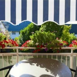 Relaxdays Klemmmarkise Blau Weiß -Deutschland Garten Zier Verkaufs-Shop 50fba3a6d37ab1c08711c4e065cf6f16