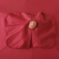 Outsunny Sonnenschirm, Knickbarer Gartenschirm, Strandschirm, 3-stufig Einstellbar, Holz+Polyester, Weinrot, 200 X 150 X 230 Cm -Deutschland Garten Zier Verkaufs-Shop 51547f5544a19bd02040ec78fbe3e0ed