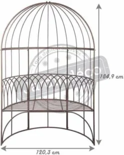 Esschert Design Pavillion Mit Bank Metall; MF015 -Deutschland Garten Zier Verkaufs-Shop 524a5542075f43fed299dbd8bd2f346b