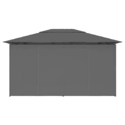 VidaXL Gartenpavillon Mit Vorhängen 4 X 3 M Anthrazit -Deutschland Garten Zier Verkaufs-Shop 52a5fa32b10245f523be2a86941c660d