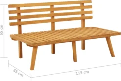 VidaXL Gartenbank Mit Kissen 115 Cm Massivholz Akazie -Deutschland Garten Zier Verkaufs-Shop 52b5f6b36dcea7e6b1eab9f239643f29