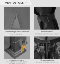 Outsunny Gartenpavillon Pavillon 3 X 3 M Gartenzelt Mit Doppeldach Festzelt Partyzelt Mit 4 X Seitenteile Moskitonetz Wetterfest Aluminium Polyester Dunkelgrau -Deutschland Garten Zier Verkaufs-Shop 52cb2c8fa404beb55d5796861fa428b4