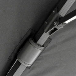 Outsunny Sonnenschirm 3x3m Ampelschirm Alu Roma Schirm Mit Solar-LED-Lichtern Neigbar Dunkelgrau -Deutschland Garten Zier Verkaufs-Shop 52f3060b6ae712c379e29520a29f3a94