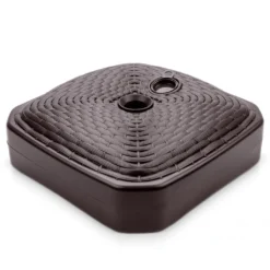 Sonnenschirmständer Rattanoptik - Eckig - Braun - 390 X 390 X 130 Mm -Deutschland Garten Zier Verkaufs-Shop 530518f9481a0b509bff4fc7a3a682a1