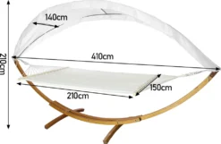 Clanmacy Haengematte Mit Gestell Und Sonnendach, Hammock Aus Wetterfestem Laerchenholz, Bis 200kg, Stabhaengematte Fuer 2 Personen Outdoor Und Indoor -Deutschland Garten Zier Verkaufs-Shop 537dff9586be95faad3ff86eea4746de