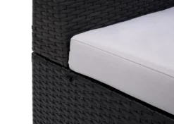 2x Poly-Rattan Sessel HWC-G16, Lounge-Rattanstuhl Gartenstuhl, Gastronomie Schwarz, Kissen Hellgrau -Deutschland Garten Zier Verkaufs-Shop 53d72209955955bda5b3c89ad0794470