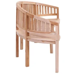 VidaXL Bananenbank 200 Cm Massivholz Teak -Deutschland Garten Zier Verkaufs-Shop 53d7a0e6497f3fdd52c03a24a69ffbc5