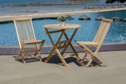 Möbilia Gartenstuhl 2er-Set Aus Teak Holz | Klappbar | B 47 X T 57 X H 89 Cm | Natur | 11020003 | Serie GARTEN -Deutschland Garten Zier Verkaufs-Shop 54b5939fff43ce4ff4c2faa7b97b3870