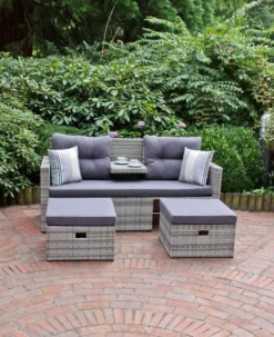 Garten Lounge Sofa Sitzgruppe Garten Couch Sessel Rattan Optik Gartenmöbel -Deutschland Garten Zier Verkaufs-Shop 551bc6728adc2daf05f76867779023b4