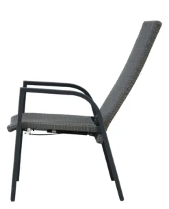 Ploß Gorgona Stapelsessel, Grau, Alu/Polyrattan, 58x72x111 Cm, Verstellbare Rückenlehne, Stapelbar -Deutschland Garten Zier Verkaufs-Shop 555def6605ba706bf63d91856afcebf8