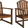 VidaXL Garten-Armlehnstühle 2 Stk. Massivholz Akazie