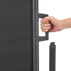 Juskys Seitenmarkise Dubai 500 X 200 Cm Ausziehbar Blickdicht, Sichtschutz Windschutz Für Balkon & Terrasse, Seitenrollo Wandhalterung - Anthrazit -Deutschland Garten Zier Verkaufs-Shop 55c761bf037bcc715bebda81768f52e7