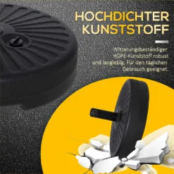 Outsunny Sonnenschirmständer 22 Kg Schirmständer Für Sonnenschirm Schirmstangen 38 Mm Sonnenschirmfuß Für Garten Terrasse Balkon Zement Schwarz Ø51 X 30H Cm -Deutschland Garten Zier Verkaufs-Shop 568bf5060288be395c0318132e6d573f